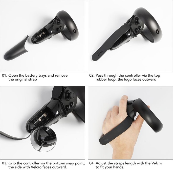 Sangles pour manettes Oculus Quest, Quest 2 & Rift S
