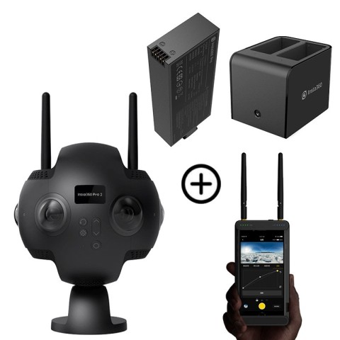 Insta360 pro 2 & Farsight + batterij + dubbele oplader