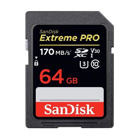 Carte mémoire SDXC Sandisk Extreme Pro 64 Go V3