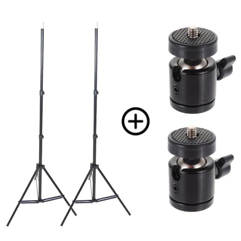 Set di treppiedi 220 cm e teste per stazioni base