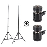 Stativpaket 220 cm & Kugelköpfe für Basisstationen