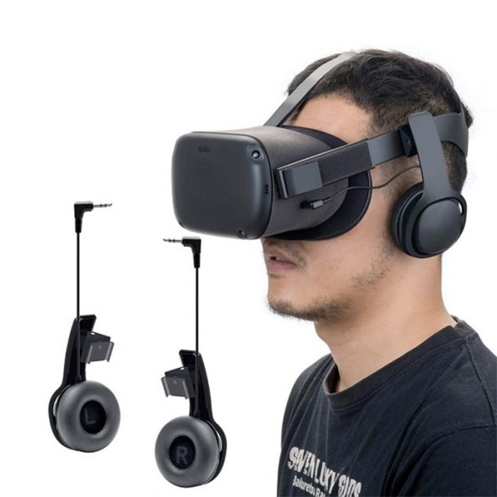Kit de son stéréo avec écouteurs pour Oculus Quest