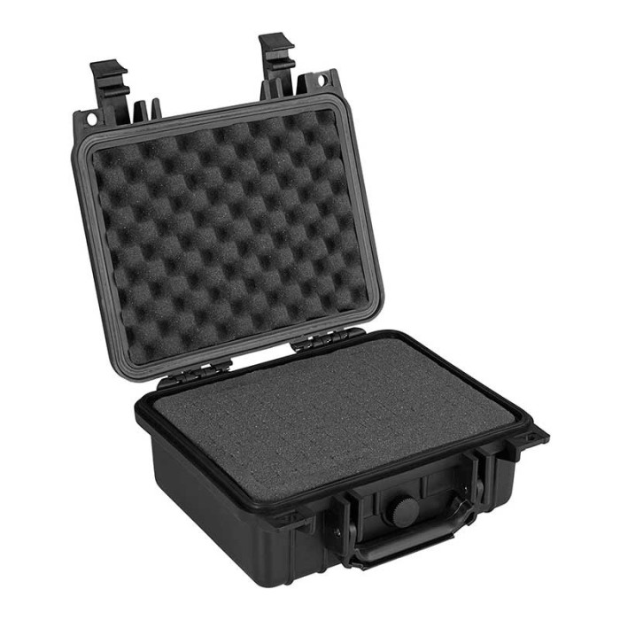 El maletín de almacenamiento para cámara 360° y accesorios.