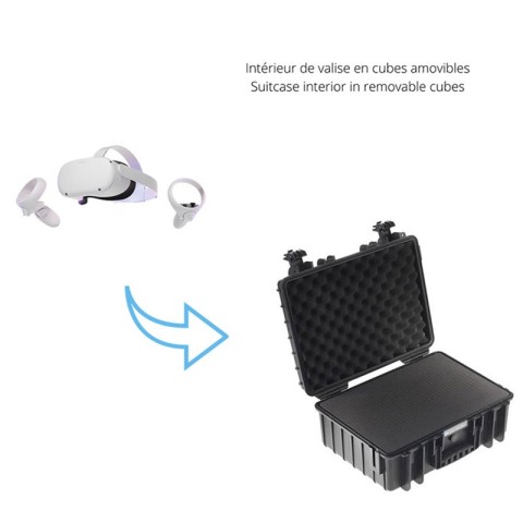 The 5000 B&W VR headset storage case