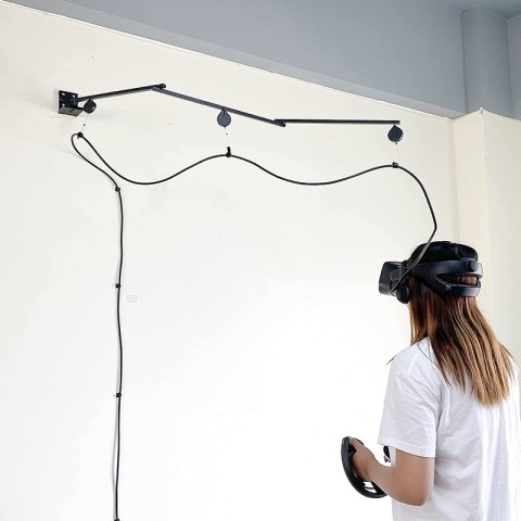 Cable management system with rotating stand