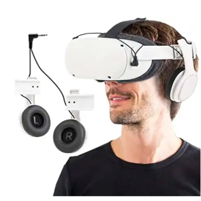 Stereo sound kit with headphones for oculus quest 2