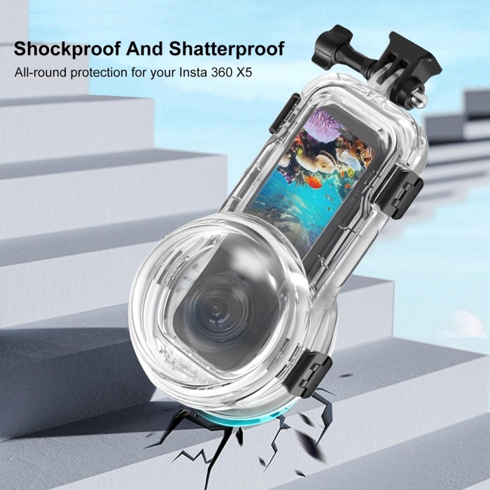 Caja de buceo invisible 60m para Insta360 X5