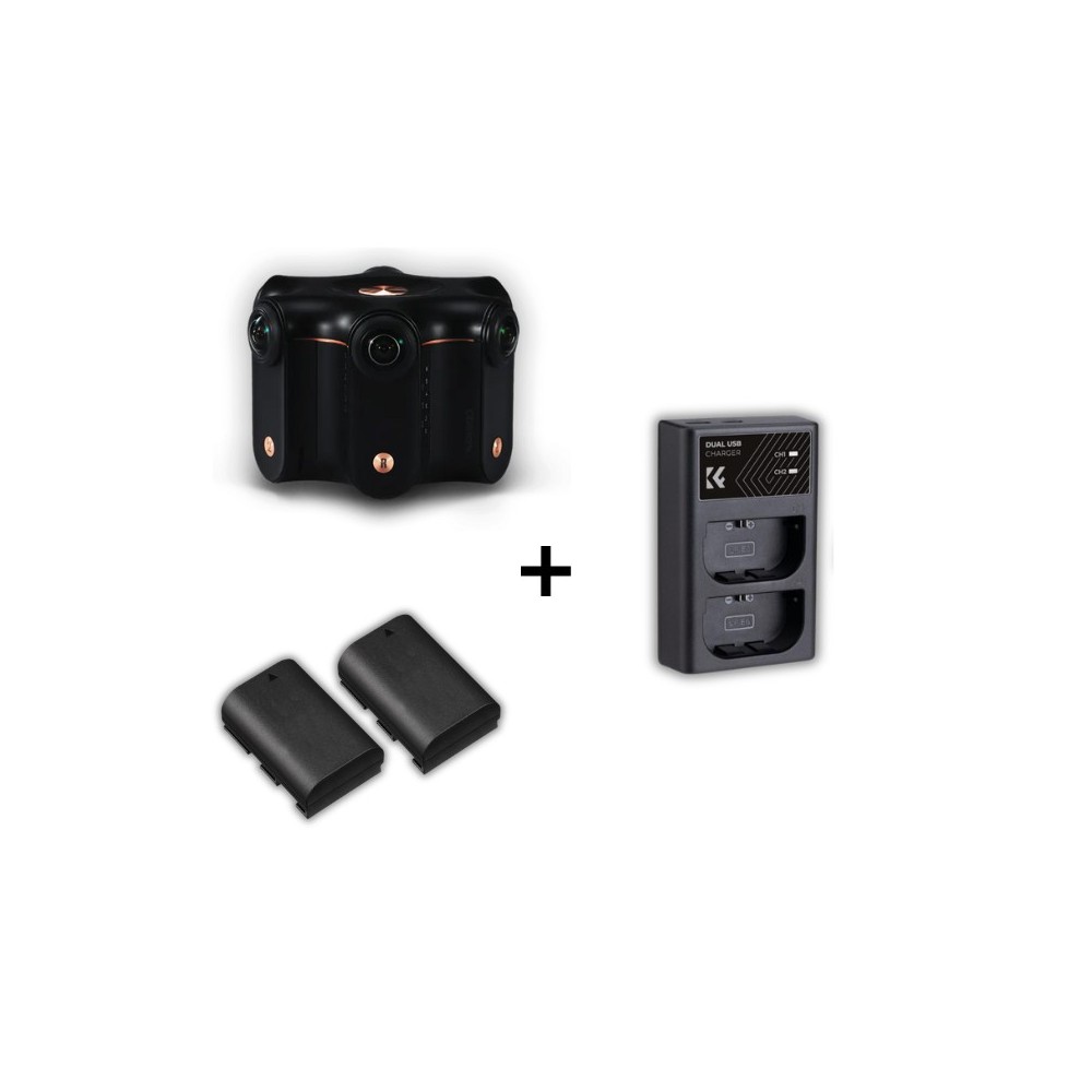 Essentiële set: Kandao Obsidian R + Dubbele Oplader + 2 Batterijen