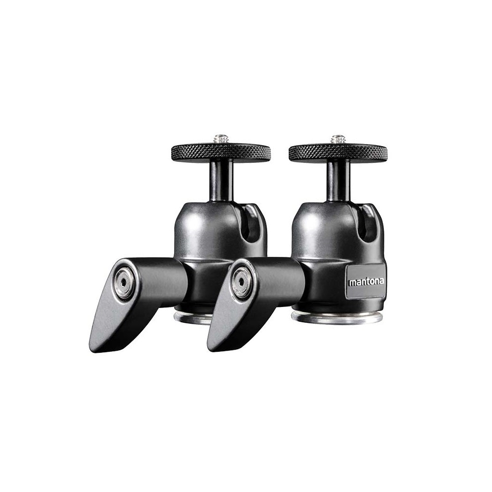 Pack of ball head 1/4 screw fixations Mantona